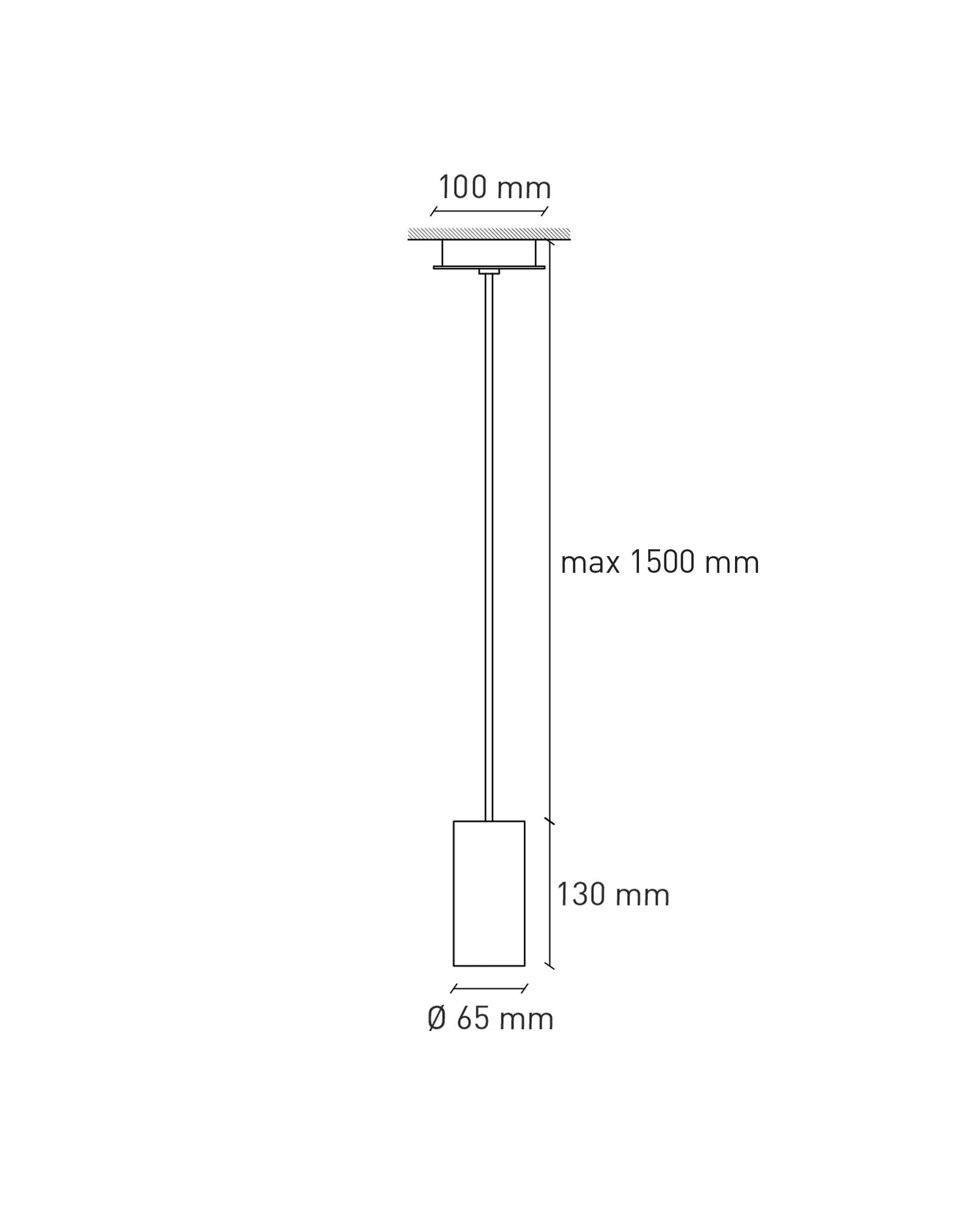 Lampada a sospensione Cromia - 13 cm