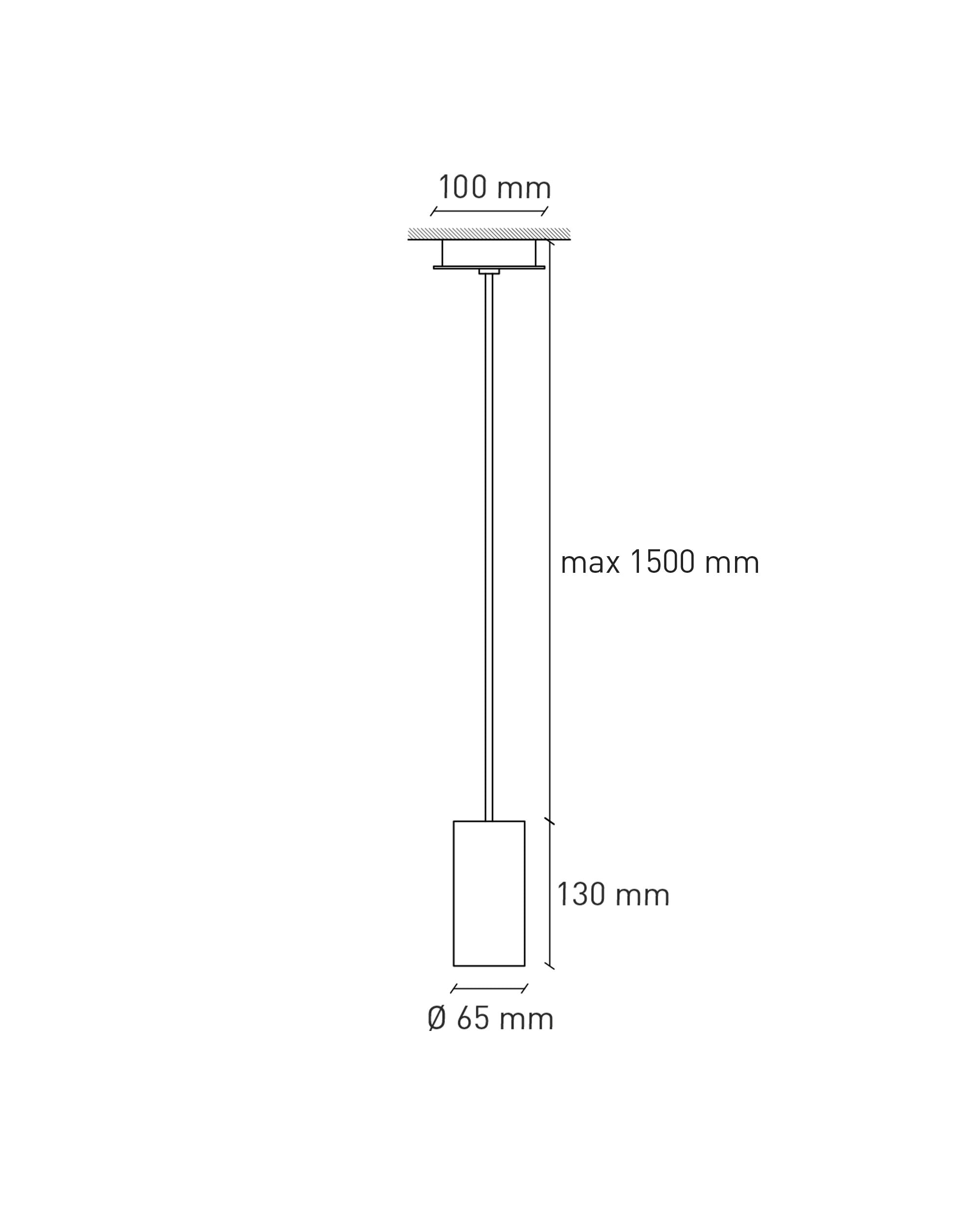 Lampada a sospensione Cromia - 13 cm