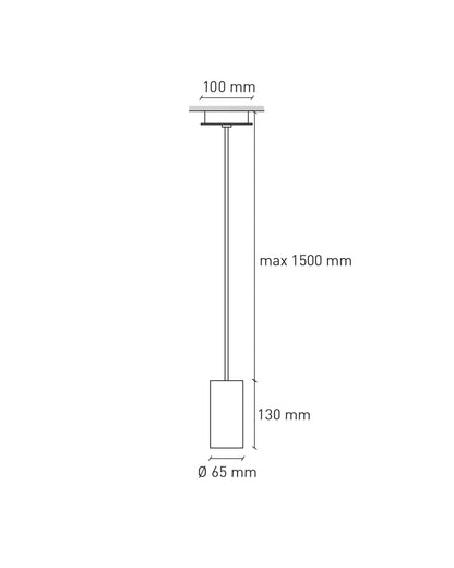 Lampada a sospensione Cromia - 13 cm