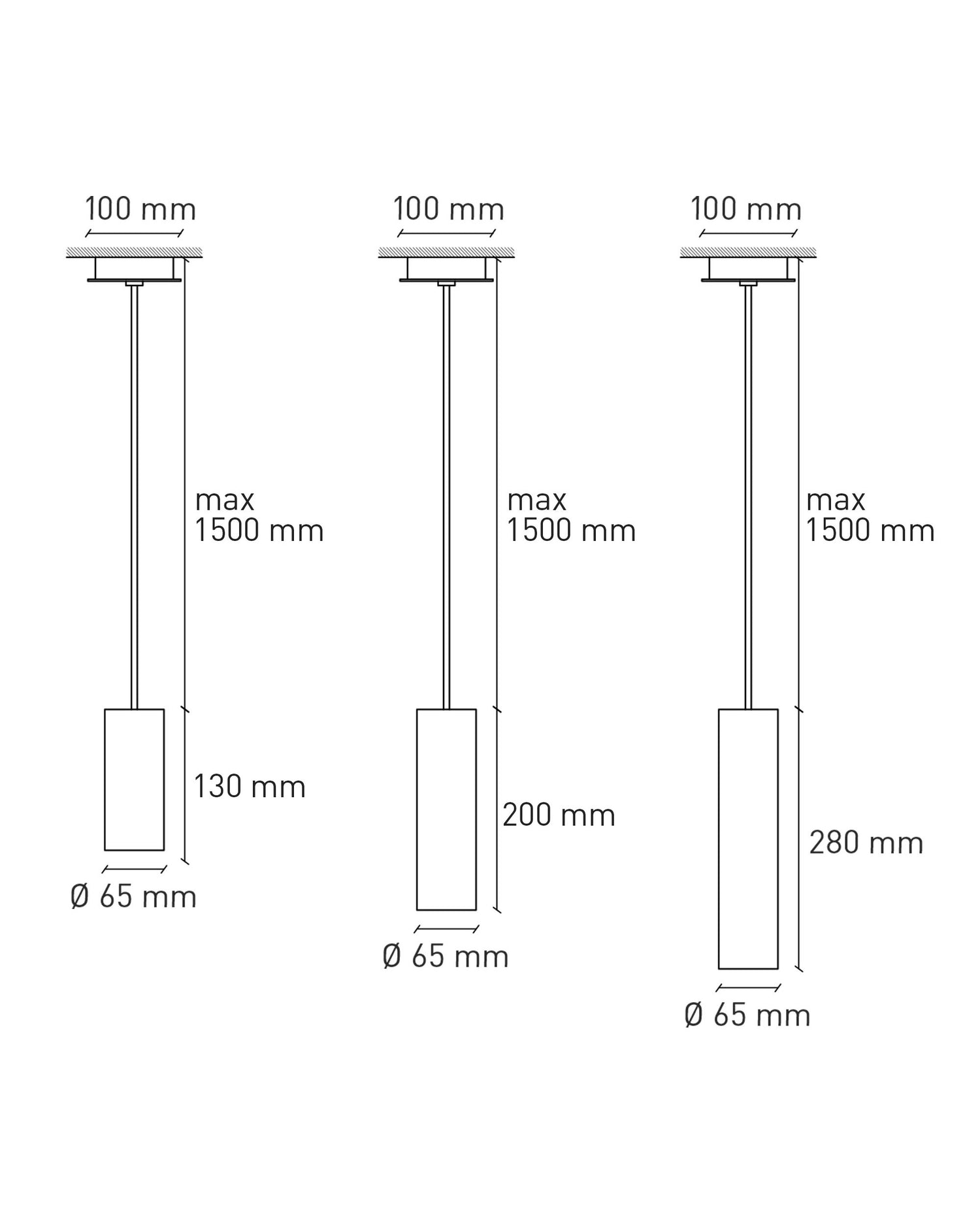 Lampada a sospensione Cromia - Trio