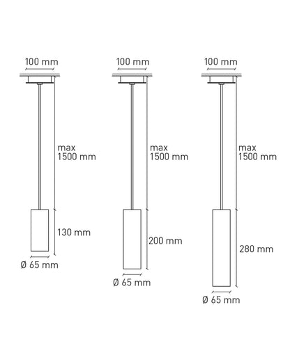 Lampada a sospensione Cromia - Trio