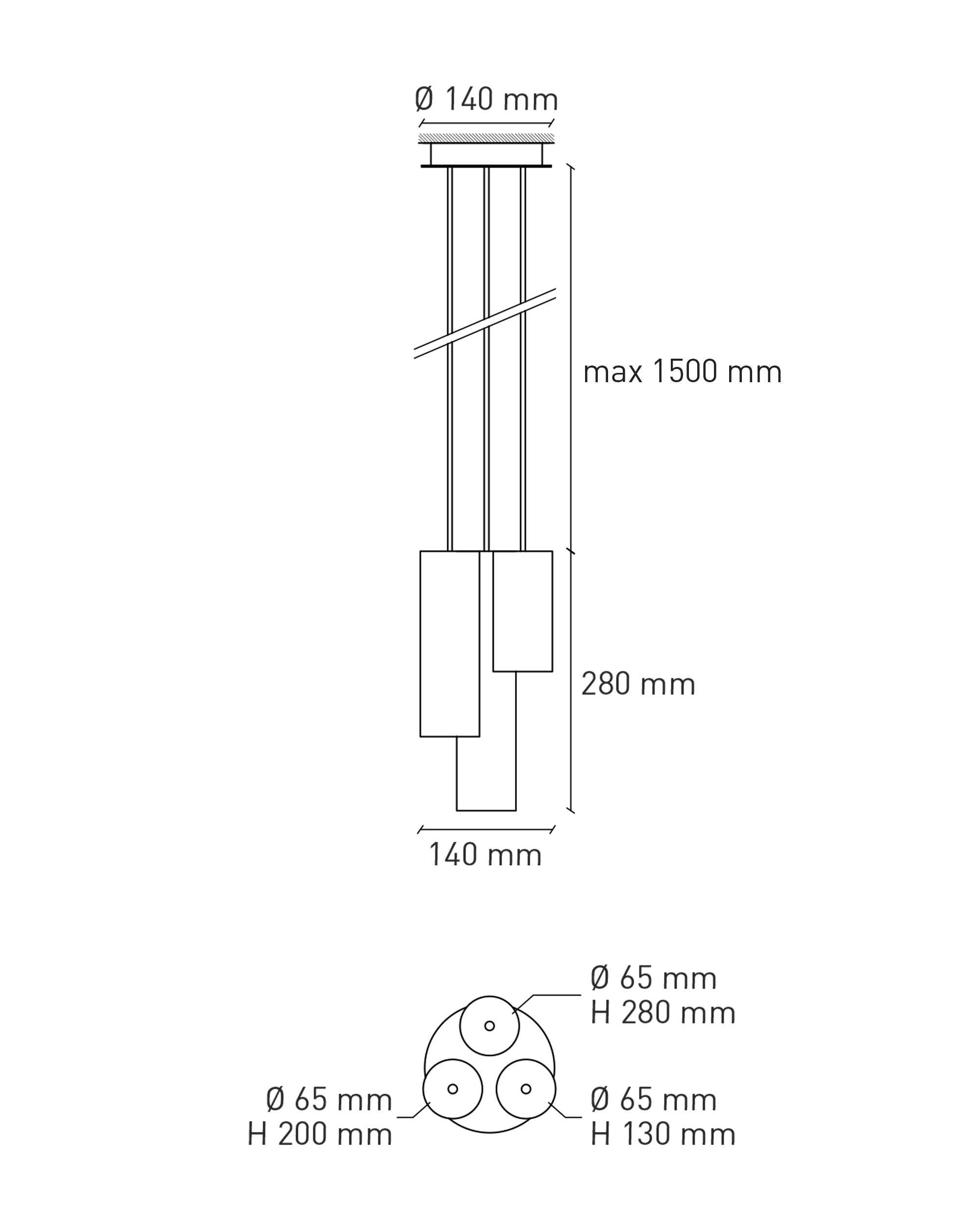 Cromia suspension lamp - Trio