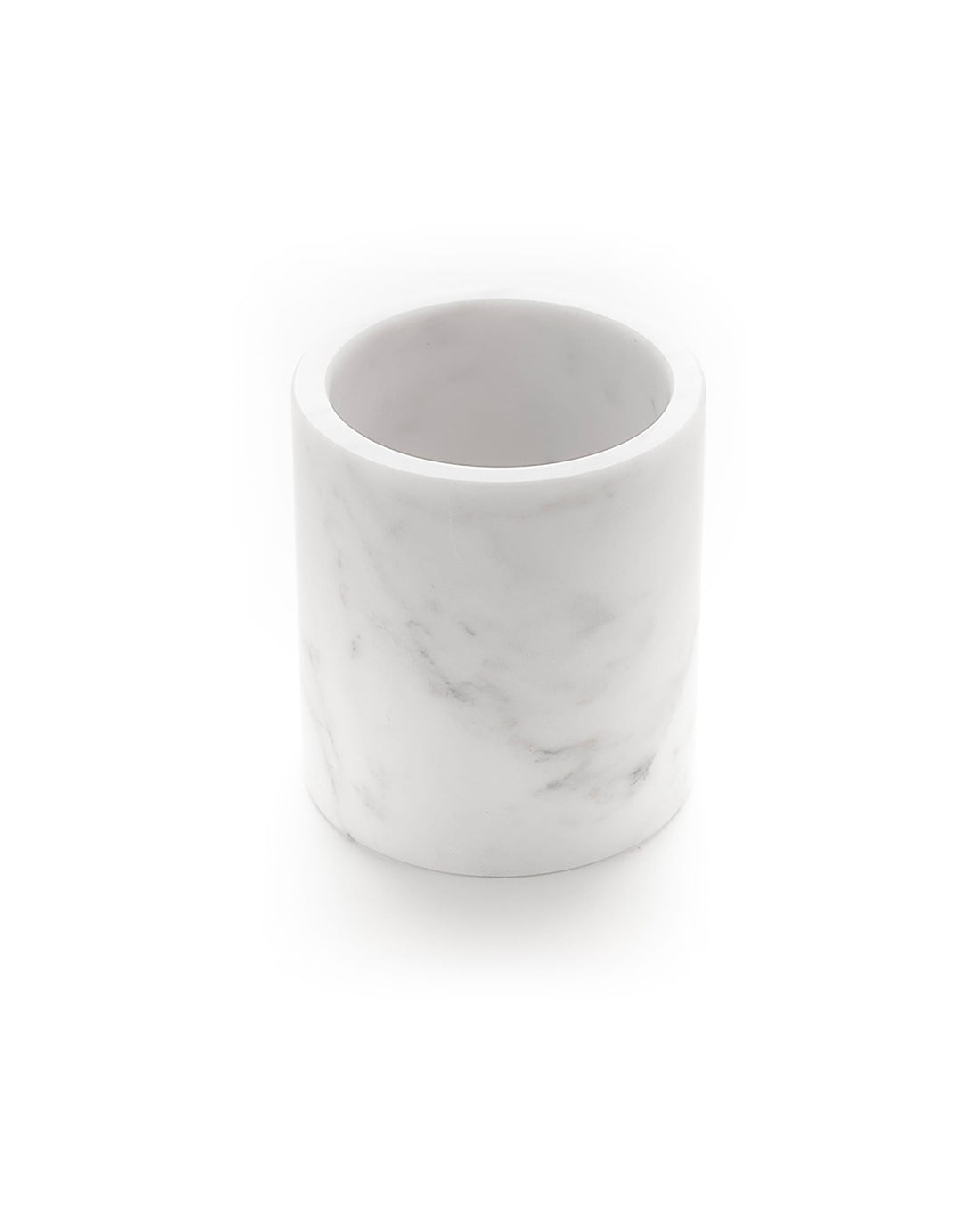 Sempre dopo i pasti – Toothbrush holder in white Carrara marble