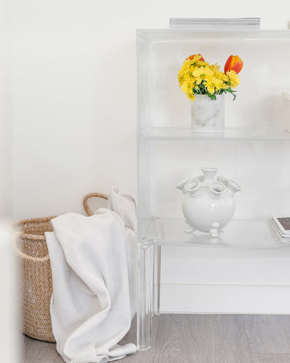 Sempre dopo i pasti – Toothbrush holder in white Carrara marble