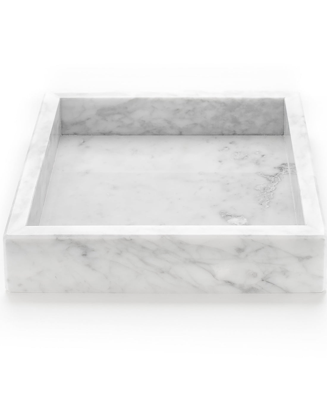 Ti prendo io - Square storage tray in white Carrara marble