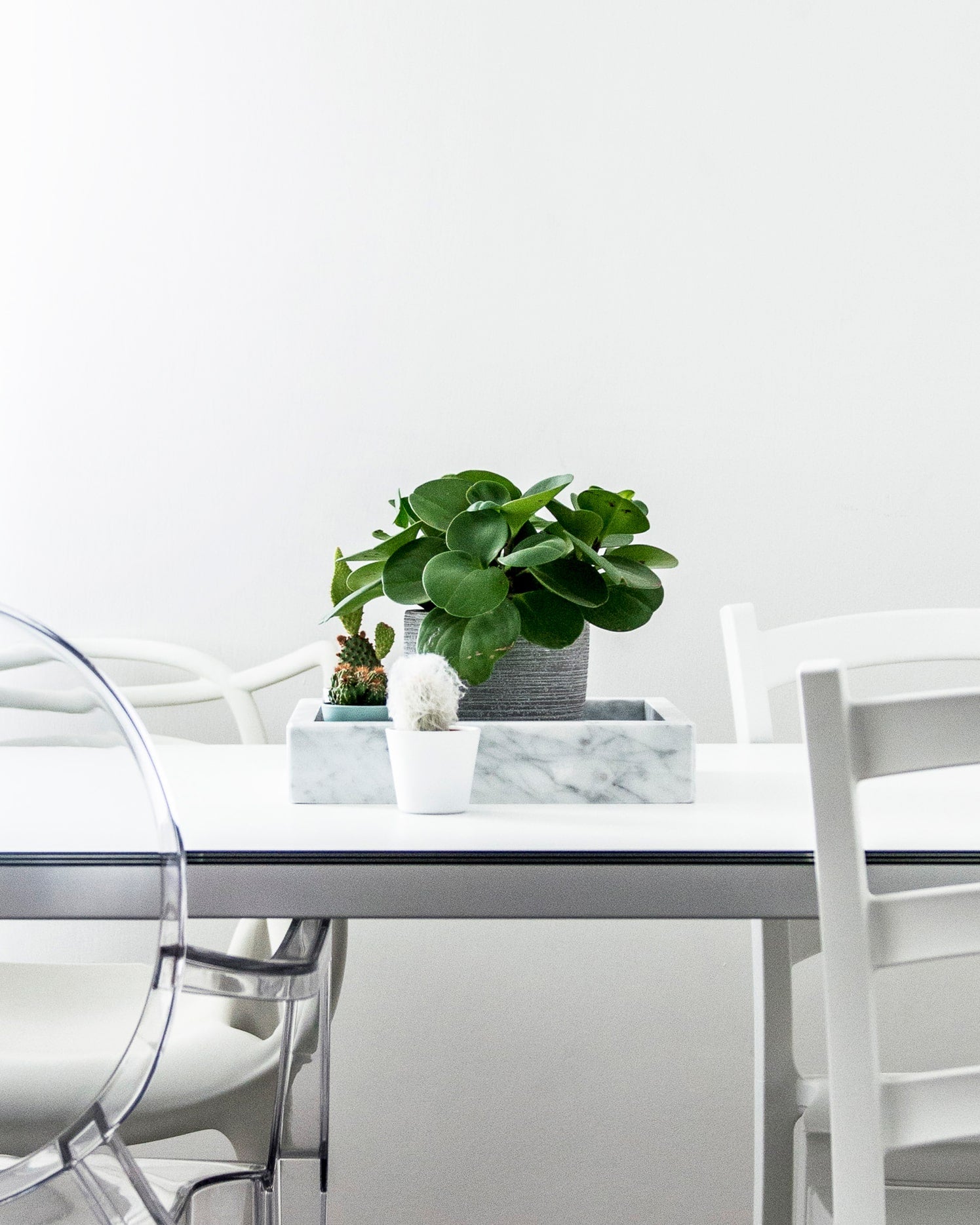 Ti prendo io - Square storage tray in white Carrara marble