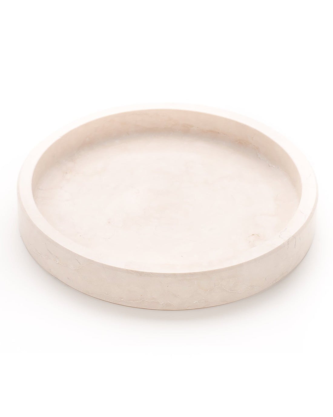 Luna di marmo – Medium Botticino marble container