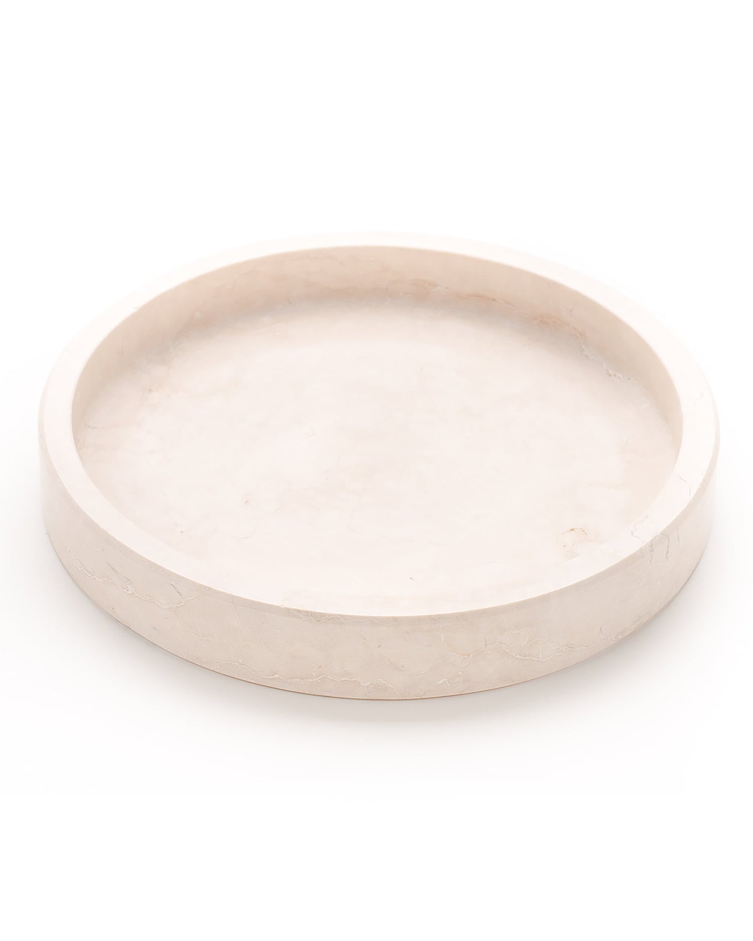 Luna di marmo – Medium Botticino marble container