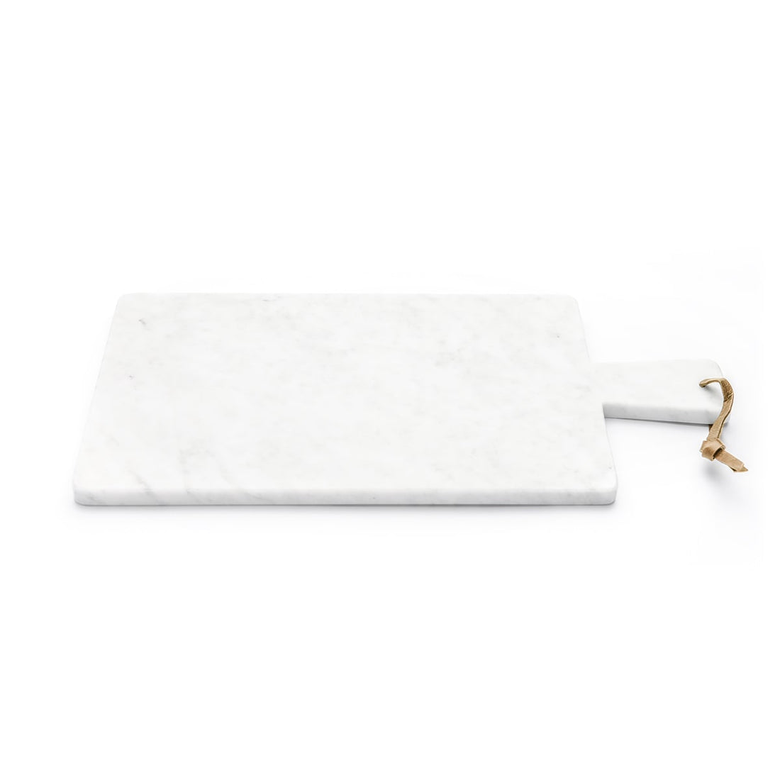 Ci penso io - Chopping board in white Carrara marble and leather.