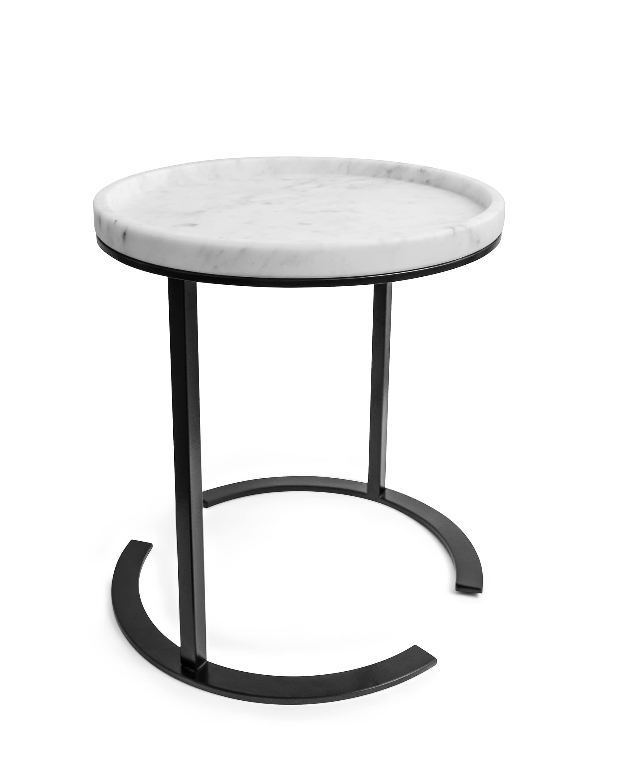 Tea table - Round coffee table in white Carrara marble