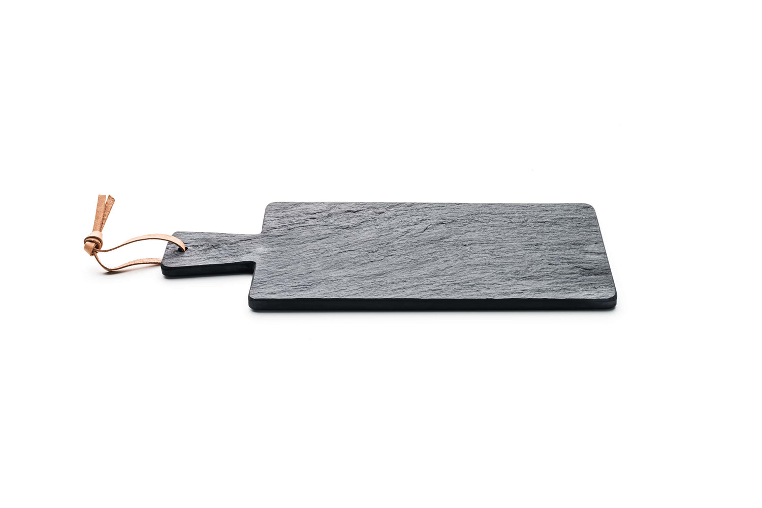 Ci penso io – Slate and leather cutting board 38x15cm.