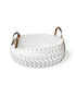 Basket - Almeria Grande with handles - White