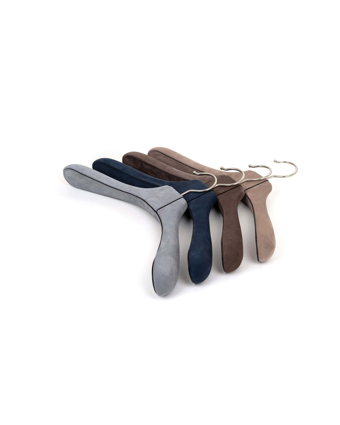 Leather coat hanger - Taupe