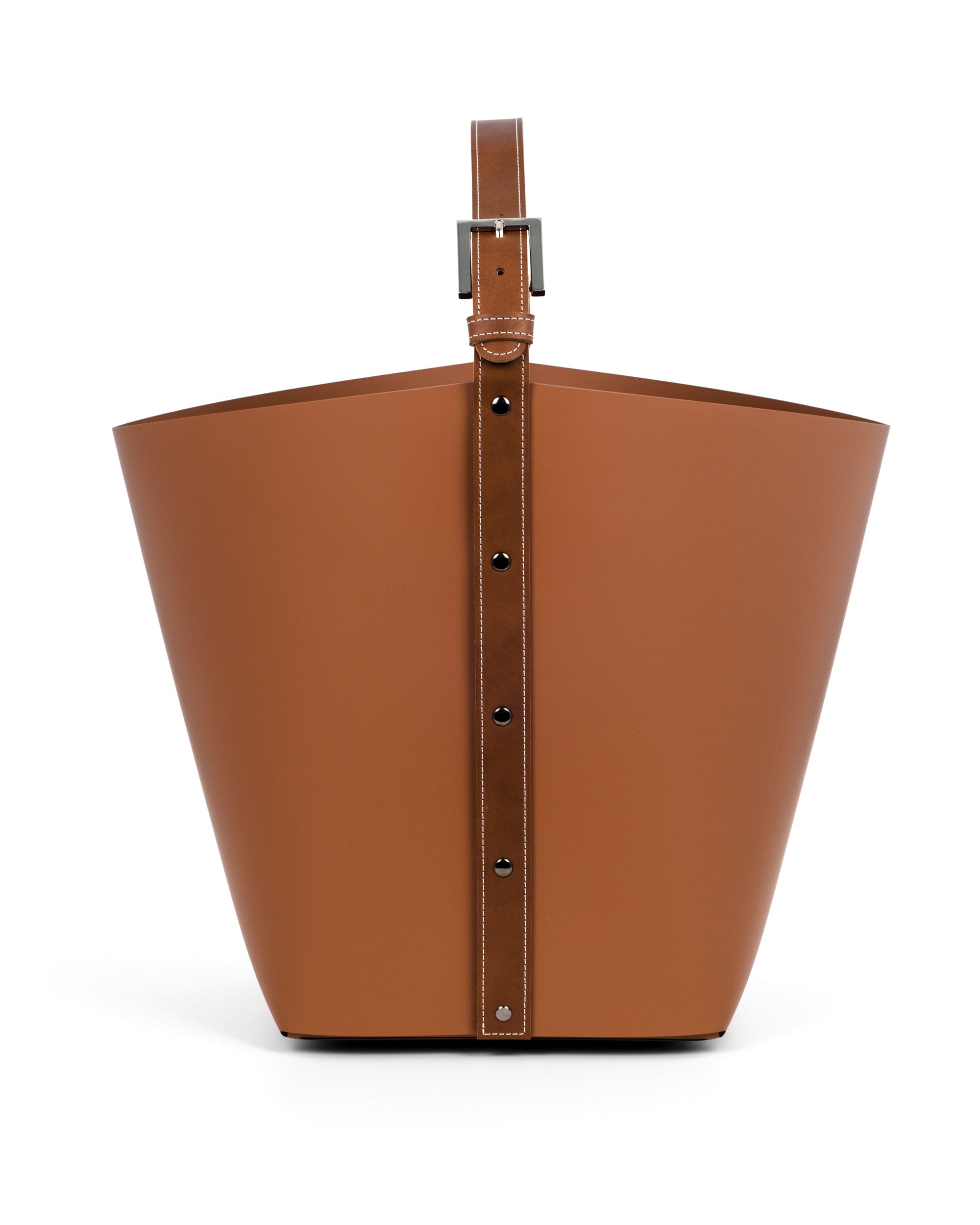 Ovo basket with handles - Tan